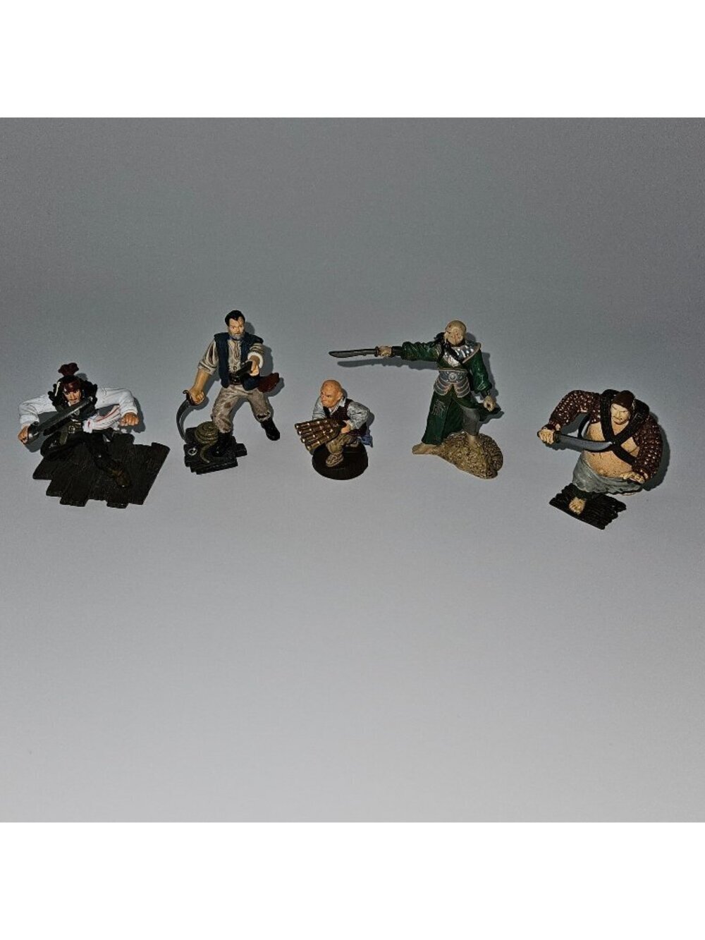 5 Disney Zizzle Pirates Caribbean Figures Lot Mini Jack Sparrow Sao Feng